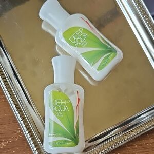 New Bath & Body Works Deep Aqua Body Lotion - Discontinued 2 Travel Size Bottles
